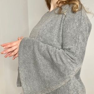 THML Bell Sleeve Gray Sweater